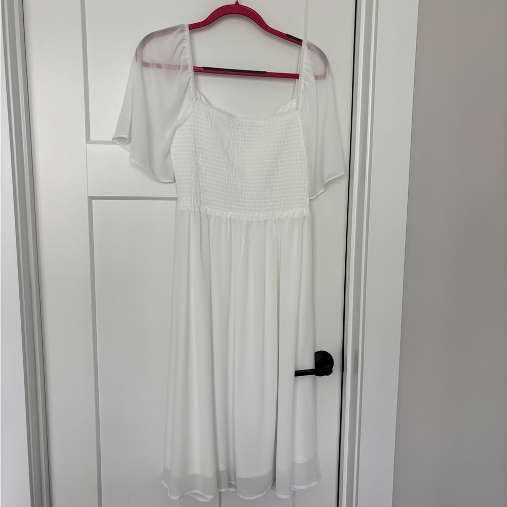 Baltic Born Colette Sweetheart Midi Dress in White, XL - Picture 4 of 5